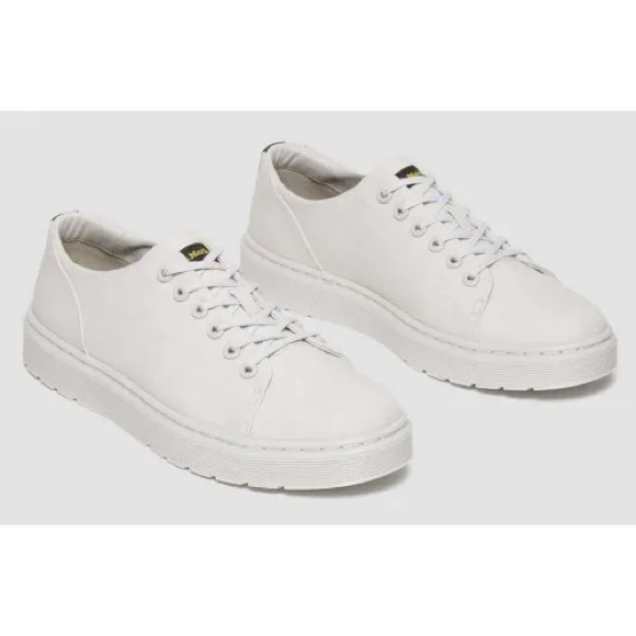 Dr. Martens Shoes - Dr. Martens Unisex Dante Canvas Oatmeal Sneakers Sz W 10 M 9 NEW